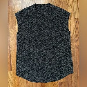 Jcrew polka dot silk blouse